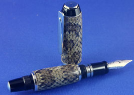 Genuine Rattlesnake Skin Writing Pens fountain & rollerball by WoodNotch —  Kickstarter